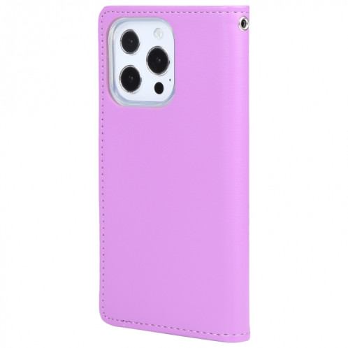 Diary Rich Diary Crazy Horse Crazy Horse Texture Horizontal Flip Cuir Too avec support & Card Slots & Portefeuille pour iPhone 13 Pro (violet) SG003G1034-07