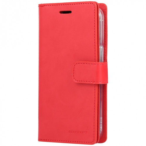 GOOSPERY MANSOOR Crazy Horse Texture Horizontale Flip Hood Case avec support & Card Slots & Portefeuille pour iPhone 13 Pro (rouge) SG103A445-07