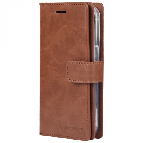 HOOSPERY MANSOOR Crazy Horse Texture Horizontale Flip Cuir Case avec support & Card Slots & Portefeuille pour iPhone 13 PRO (Brown) SG103D174-07