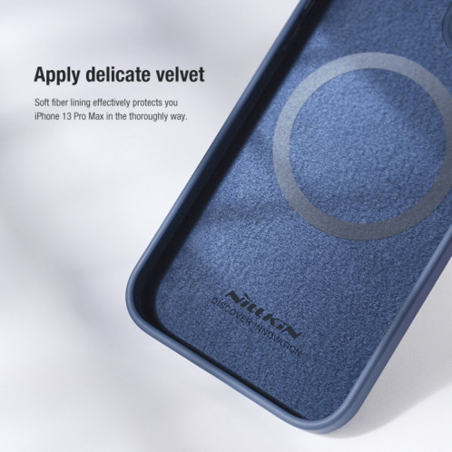Nillkin Camshield Magsafe Silicone Liquide magnétique + Coque complète pour iPhone 13 PRO (Bleu) SN502C869-011