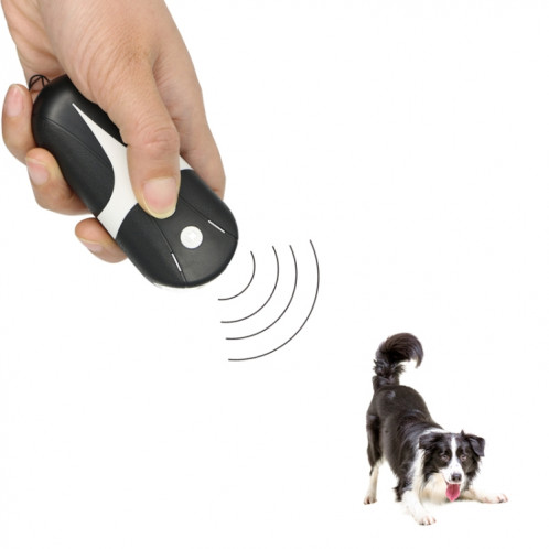 République de chien ultrasonique portable RC-534 avec des lumières LED (noir + blanc) SH701A1369-07