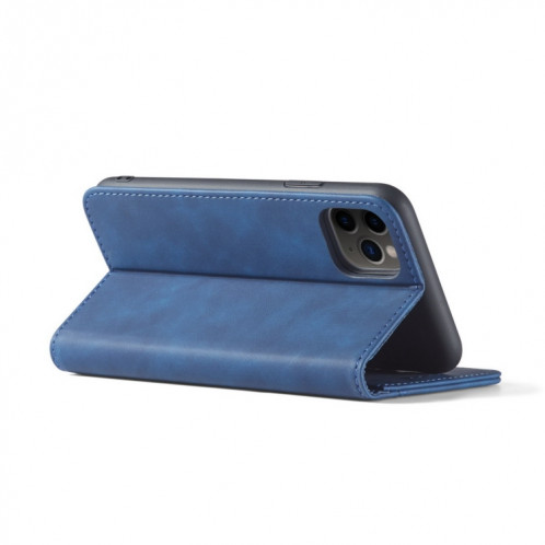 Texture de la peau Texture en peau de veau Magnétique Horizontal Horizontal Horizontal Coating avec support et carte de portefeuille et portefeuille pour iPhone 13 Pro (Bleu) SH903D1349-07