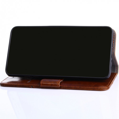 Couture géométrique Horizontal Flip TPU + PU Coque en cuir avec porte-carte Slots & Portefeuille pour iPhone 13 Pro (Noir) SH103A661-07