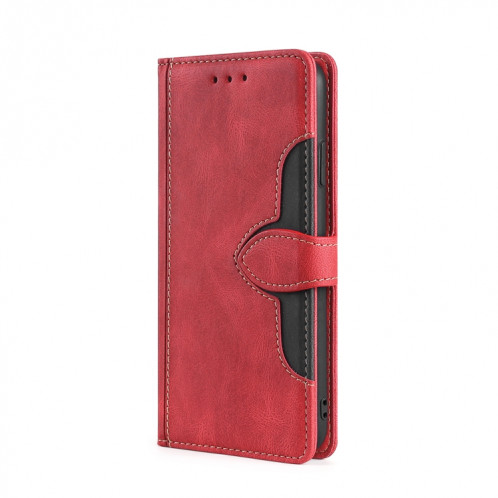 Pouce de couture Senteuse Boucle magnétique Horizontal Flip PU Coque en cuir PU avec support & carte Slots & Portefeuille pour iPhone 13 Pro (rouge) SH603B1101-07