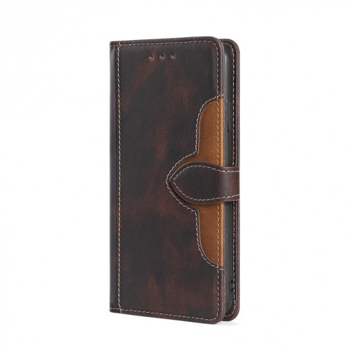 Pouce de couture Senteuse Boucle magnétique Horizontal Flip PU Coque en cuir PU avec support & carte Slots & Portefeuille pour iPhone 13 PRO (Brown) SH603D783-07