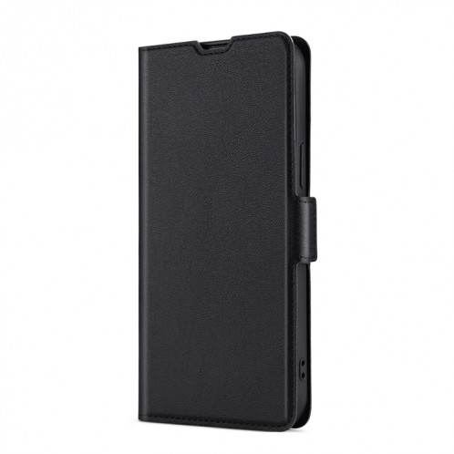 Boucle latérale ultra-mince Boucle latérale PU + TPU Horizontal Horizontal Cuir Coating avec support et emplacement de carte pour iPhone 13 Pro (Noir) SH303A898-07