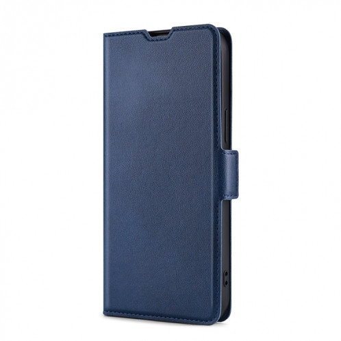 Boucle latérale ultra-mince Boucle latérale PU + TPU Horizontal Horizontal Too Cuir avec support et emplacement de carte pour iPhone 13 Pro (Bleu) SH303C1156-07