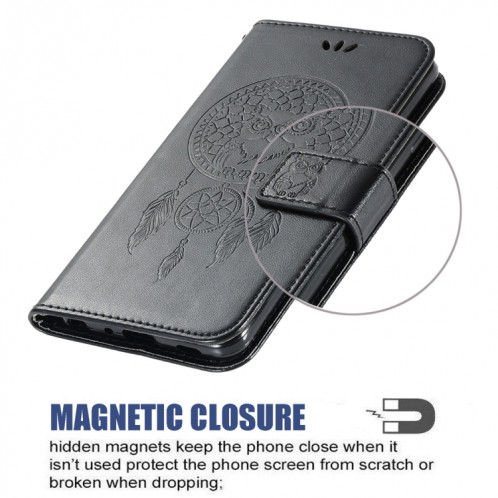 Étui de gaufrage au carillon de céremptoire Horizontal Flip Cuir Toot avec porte-cartes et portefeuille pour iPhone 13 Pro (Noir) SH102A1895-07