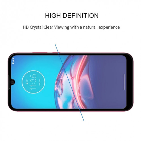 Pour Motorola Moto E6i Colle Colle Plein couverture Protecteur de protection trempé SH7401998-08