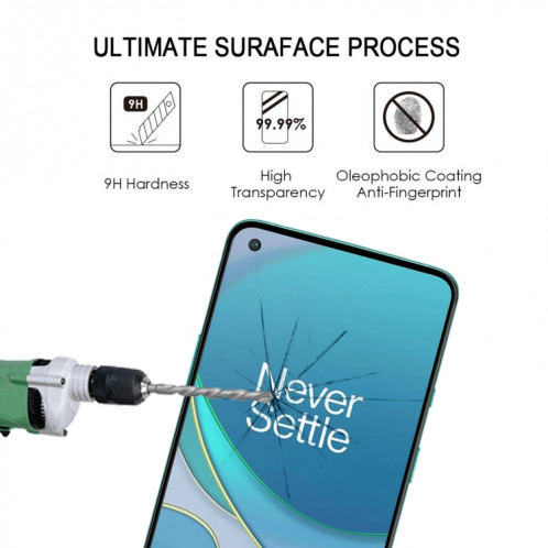 Pour le film de verre trempé du protecteur de protection de la couverture de colle complet de oneplus 8T / 8T + 5G SH74041403-08