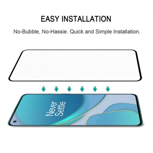 Pour le film de verre trempé du protecteur de protection de la couverture de colle complet de oneplus 8T / 8T + 5G SH74041403-08