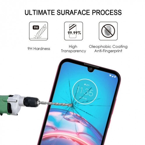 Pour Motorola Moto E6i 25 pcs Film de verre trempé plein écran complet SH78011454-07