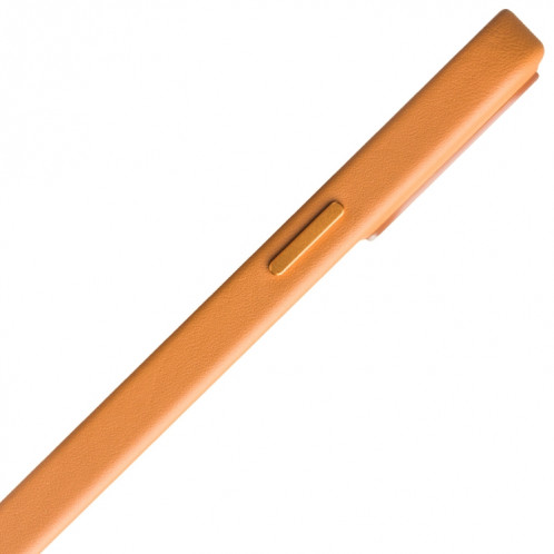 QIALINO NAPPA COWHHIDE MAGSafe Cas de protection magnétique pour iPhone 13 Pro (Orange) SQ503B1775-05