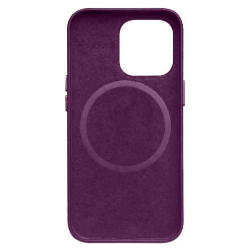 QIALINO NAPPA COWHIDE MAGSAFE Cas de protection magnétique pour iPhone 13 Pro Max (cristal violet) SQ504E612-05