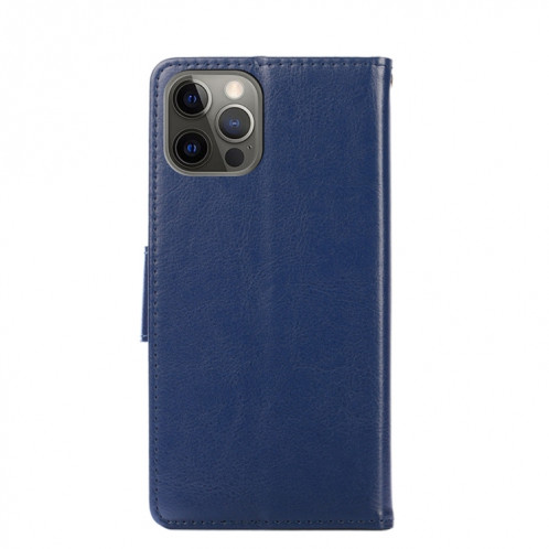 Texture cristalline Horizontal Flip Cuir Case avec porte-cartes et portefeuille pour iPhone 13 Pro (Bleu royal) SH503C1977-07
