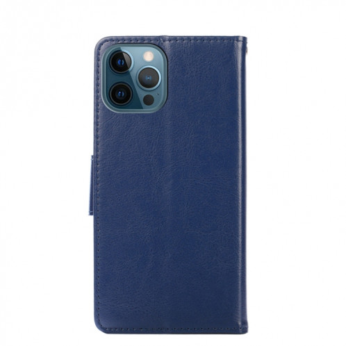 Texture cristalline Horizontale Flip Cuir Toot avec porte-cartes et portefeuille pour iPhone 13 Pro Max (bleu royal) SH504C1570-07