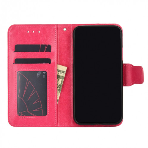 Texture cristalline Horizontale Flip Cuir Case avec support & Card Slots & Portefeuille pour iPhone 13 Pro Max (Rose Rose) SH504D1189-07