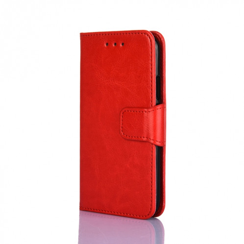 Crystal Texture Horizontal Flip Cuir Coffret avec porte-carte et portefeuille pour iPhone 13 Pro Max (rouge) SH504G1689-07