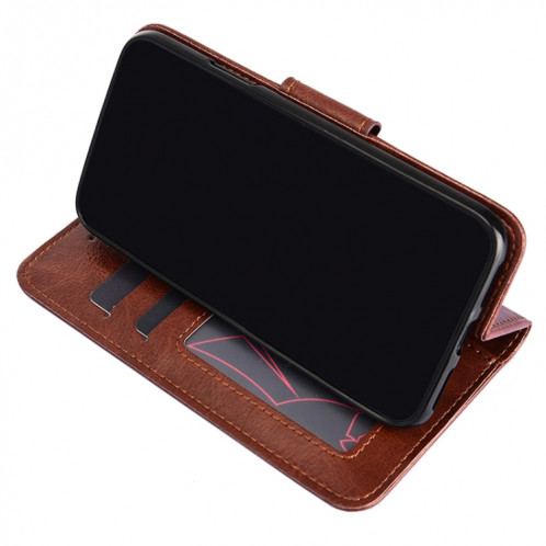 Texture cristalline Horizontale Flip Cuir Toot avec porte-carte et portefeuille pour iPhone 13 Pro Max (Noir) SH504A672-07