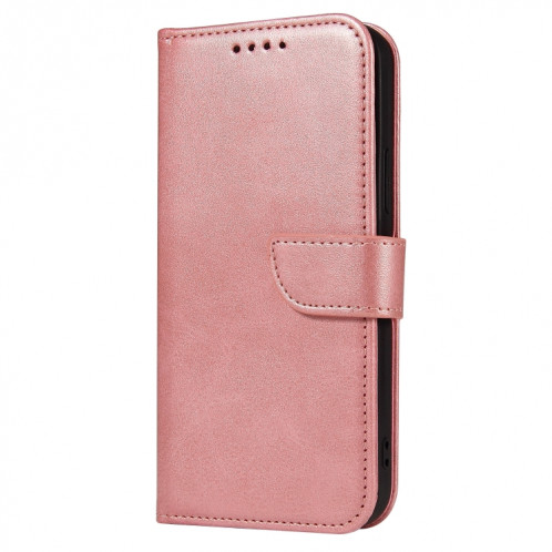 Calf Texture Boucle Horizontal Horizontal Toam Coating avec porte-cartes et portefeuille pour iPhone 13 Pro (Rose Gold) SH903D1186-08