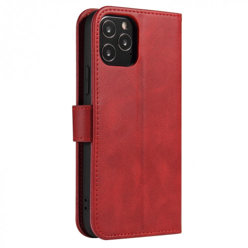 Calf Texture Boucle Horizontal Flip Cuir Toot avec porte-cartes et portefeuille pour iPhone 13 Pro Max (rouge) SH904E345-08