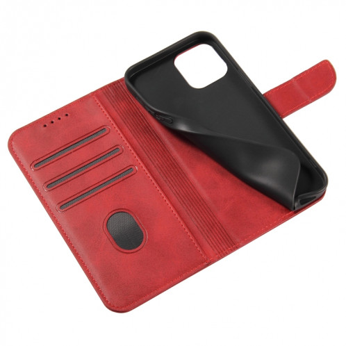 Calf Texture Boucle Horizontal Flip Cuir Toot avec porte-cartes et portefeuille pour iPhone 13 Pro Max (rouge) SH904E345-08