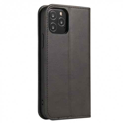Cas de texture mollet Horizontal Horizontal Horizons avec porte-cartes et portefeuille pour iPhone 13 Pro (Noir) SH203A1237-08