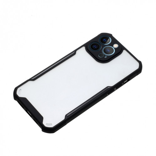 Cas d'acrylique + Couleur TPU TPU pour iPhone 13 Pro Max (Noir) SH604C1060-04
