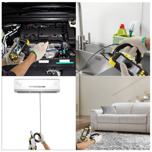 Endoscope de câble à câble à la main à la main Y19 5,5 mm avec écran LCD couleur IPS de 4,3 pouces, longueur de câble: 3,5 m (jaune) SH902A1571-014