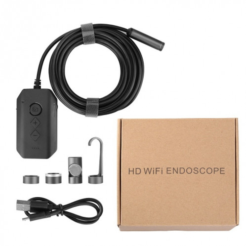 Y17 5MP 12mm Dual-lentille HD Autofocus WiFi Endoscope numérique Industrial Zoomable Snake Caméra, Longueur du câble: Câble dur de 10 m (noir) SH304A1626-08