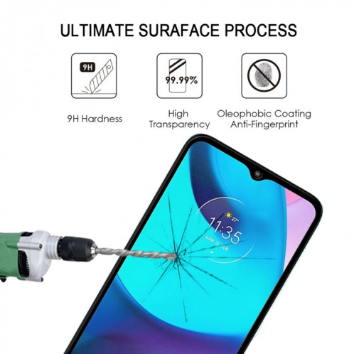 Pour Motorola Moto E20 25 PCS Film de verre trempé en plein écran complet SH20021513-07