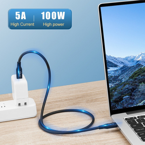 100W USB-C / TYPE-C 4.0 Câble de données de la fonction USB-C / C / C 4.0 pour Thunderbolt 3, Longueur du câble: 0.8m SH6902212-07