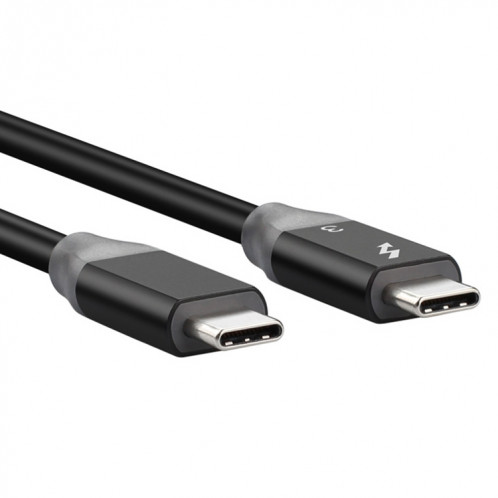 100W USB-C / TYPE-C 4.0 Homme à USB-C / TYPE-C 4,0 Câble de données de la fonction de fonction à deux couleurs mâle pour Thunderbolt 3, Longueur du câble: 0.61m SH72021268-07