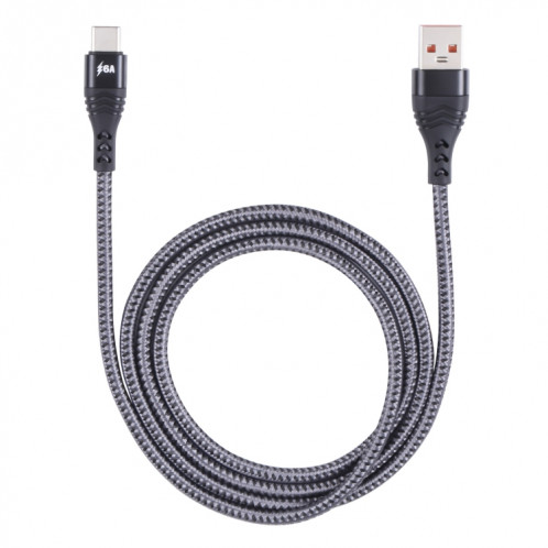 ADC-005 6A USB vers USB-C / TYPE-C TEAVER Câble de données de charge rapide, longueur: 1m (noir) SH601A1187-07
