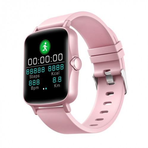 Ptone 1,44 pouces HD Touch Small Smart Watch Smart Watch, surveillance du sommeil / surveillance de la fréquence cardiaque / surveillance de la pression artérielle (rose) SH701A1165-09