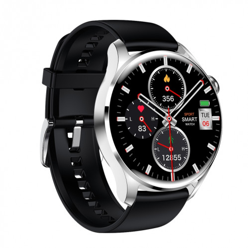 M103 1.35 pouces IPS Color Screen Smart Watch Smart Smart, Support Surveillance du sommeil / Surveillance de la fréquence cardiaque / Call Bluetooth / Playback, Style: Bracelet en silicone (argent noir) SH701B1665-010