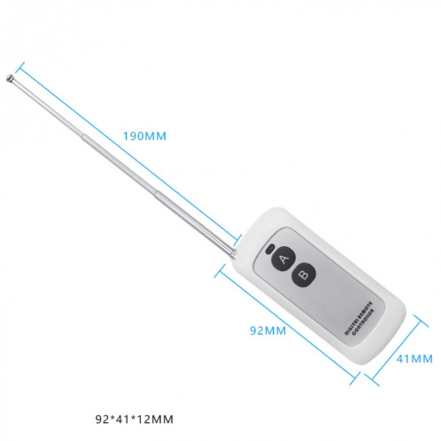 1000-2e Pompe à eau à deux boutons Moteur Smart Socket Control Lampe Apprentissage Télécommande sans fil, Fréquence: 315m 4.7 (Blanc) SH003A204-04