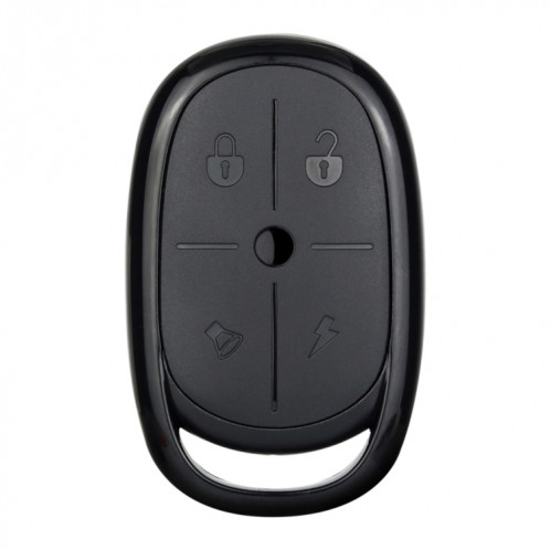 AK-K2000812 STYLE DE COPIE À 4 BOUTON COPIE BARRIÈRE GARAGE DE PORTE DE GARAGE DE GARAGE DE PIÈGE DE VOITURE DE VOITURE, FRÉQUENCE: 433MHZ (Noir) SH302A158-07