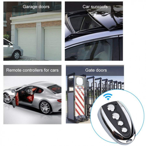 K18 Copie universelle en forme de U Copie électrique Volet de porte de porte de porte Garage Garage Télécommande, Fréquence: 433MHz SH1802693-06