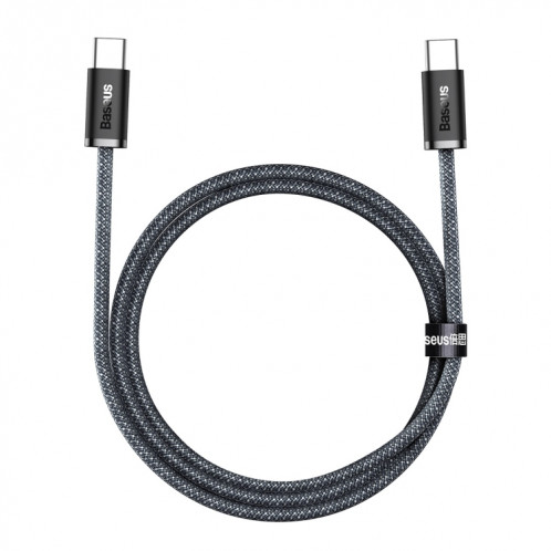 BASEUS CALD000216 Série dynamique 100W USB-C / TYPE-C sur le câble de données de charge rapide USB-C / C / C / C / C, Longueur du câble: 1m (bleu gris foncé) SB501C808-08