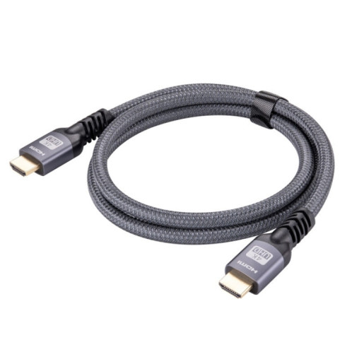 HDMI 2.0 Homme à HDMI 2.0 Câble de tresses 4K Ultra-HD à ultra-HD, longueur de câble: 1,5 m (gris) SH802A193-07