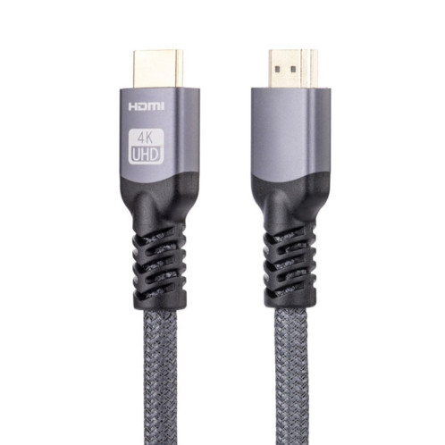 HDMI 2.0 Homme à HDMI 2.0 Câble tressé de tressé 4K Ultra-HD, longueur de câble: 10m (gris) SH808A581-07