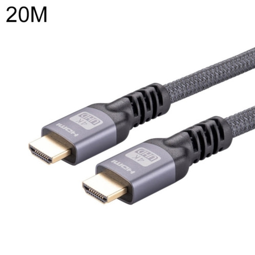 HDMI 2.0 Câble de tresses de tressa HDMI 2.0 à HDMI 2.0 HDMI 2.0, Longueur du câble: 20m (gris) SH812A357-07