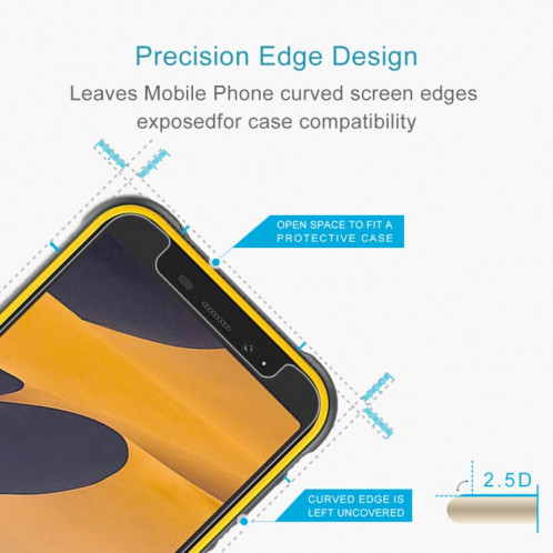 Pour Ulefone Armor x8i 10 pcs 0.26mm Milieu de verre trempé de 9h 2.5D SH57051161-08