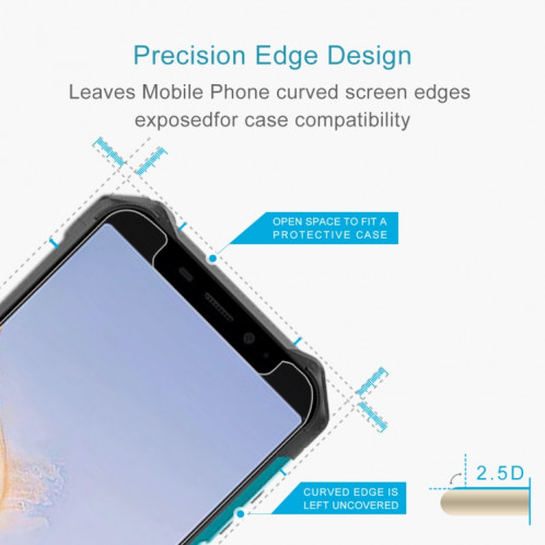 Pour Ulefone Armor x9 50 pcs 0.26mm film de verre trempé 9H 2.5D SH58031789-07
