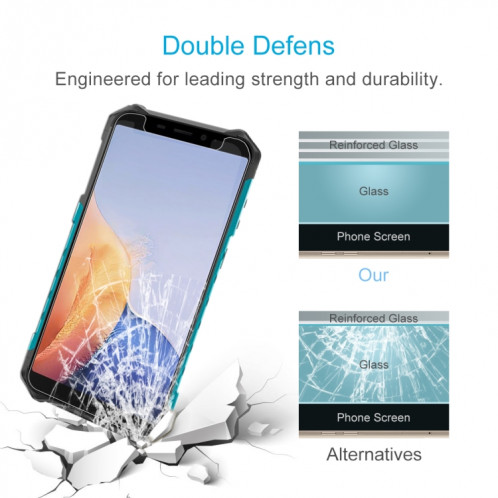 Pour Ulefone Armor x9 50 pcs 0.26mm film de verre trempé 9H 2.5D SH58031789-07
