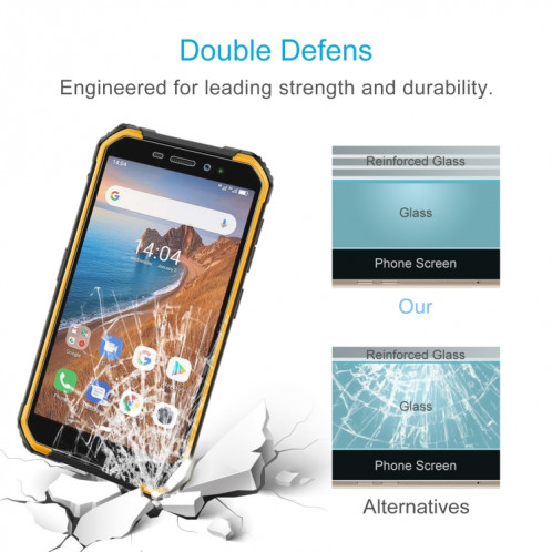 Pour Ulefone Armor x6 10 pcs 0.26mm film de verre trempé de 9h 2.5D SH4701753-06