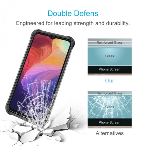 Pour Ulefone Power Armor 14 50 pcs 0.26mm 9H 2.5D Verre trempé SH49021139-07