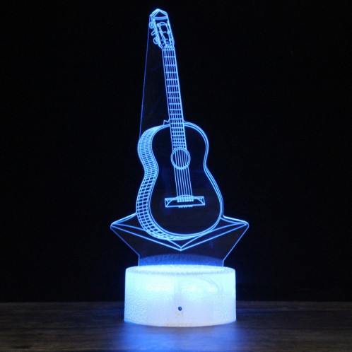 YQ02 Crack Base série d'instruments de musique Creative 3D coloré LED veilleuse décorative, Version télécommandée SH9002837-06
