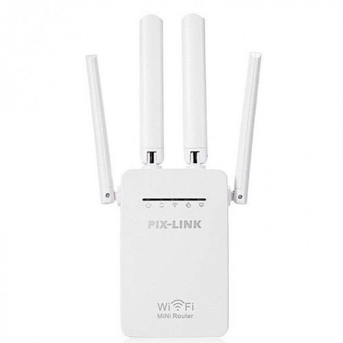 Répéteur de routeur WiFi intelligent sans fil avec 4 antennes WiFi, spécification de prise: prise américaine (blanche) SH303B1422-08